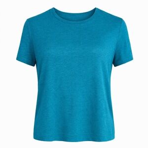 Eileen Fisher T-Shirt Womens XS Linen Boxy Lightweight Minimalist Colorful Basic